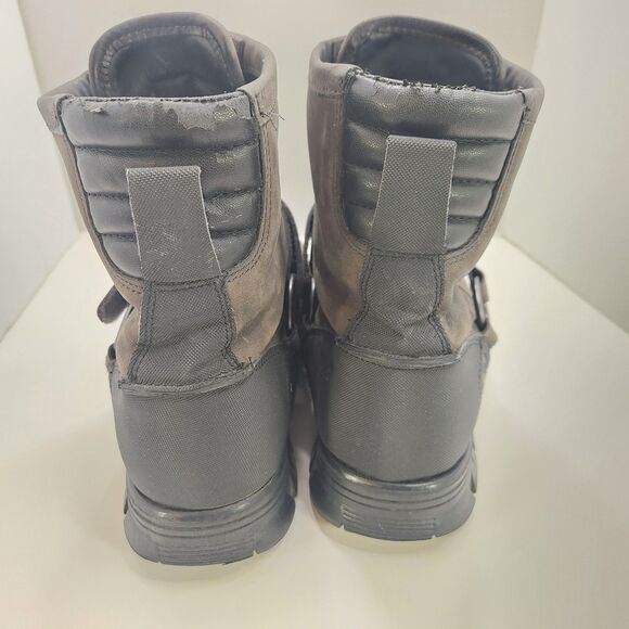 Polo Ralph Lauren Conquest Hi III Brown Leather Duck Boots Zip Strap Men’s 12D main image 9